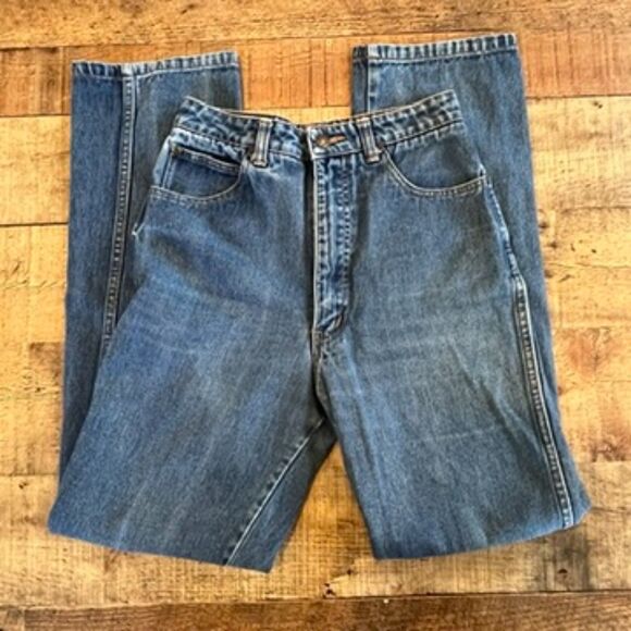 New York Jean Co Vintage Jeans High Rise Size 7/8 Straight Leg Juniors - Picture 3 of 9